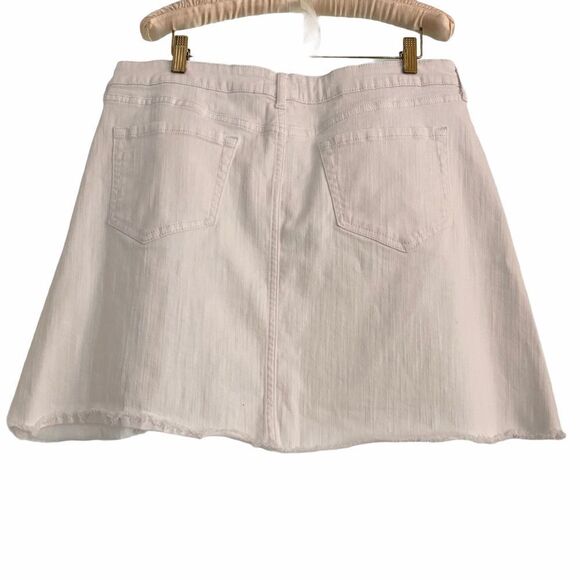 William Rast Stretchy White Denim Mini Skirt 32 - Picture 5 of 7